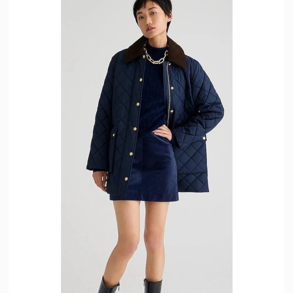 J.Crew Heritage quilted Barn Jacket™ with PrimaLoft® in Navy - Large. - Picture 3 of 16